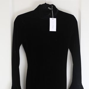 Black Velvet Mini Dress